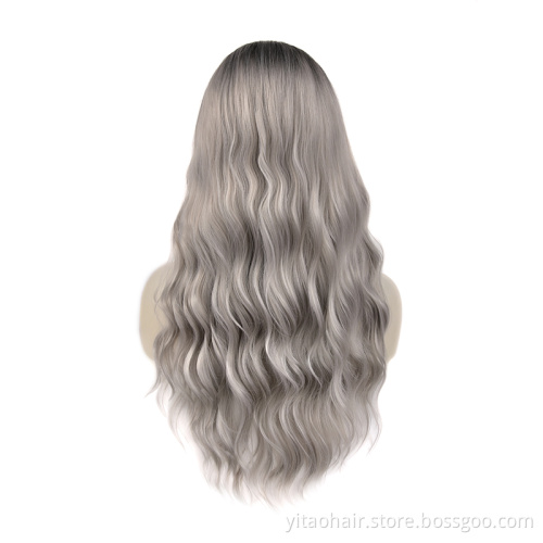 Wholesale  New Style  Water Ripple style Long Curly Hair Big Wave Wig